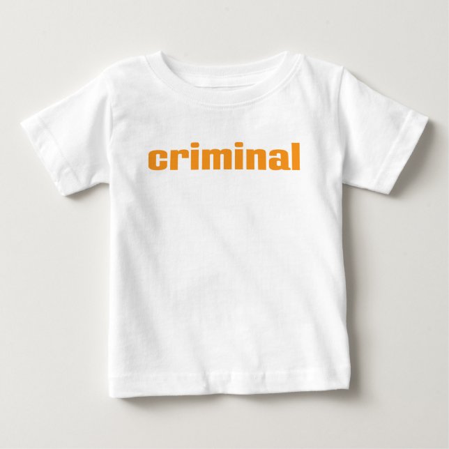Camiseta De Bebé Criminal (Anverso)