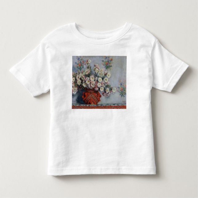 Camiseta De Bebé Crisantemos de Claude Monet el |, 1878 (Anverso)