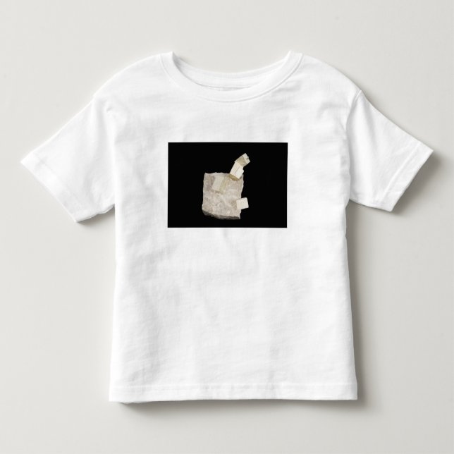 Camiseta De Bebé Cristales de la pirita en pizarra (Anverso)