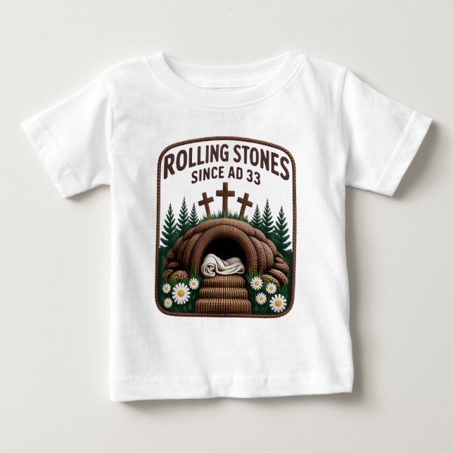 Camiseta De Bebé Cristian Él ha Resucitado Falso (Anverso)
