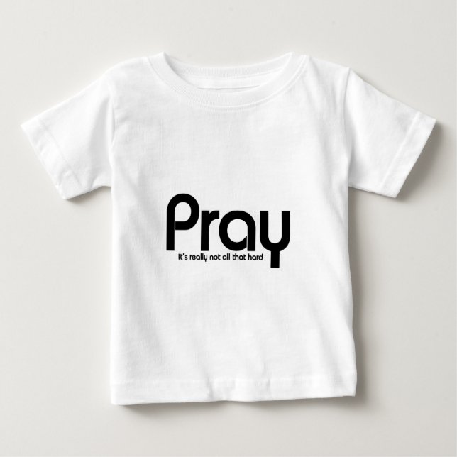 Camiseta De Bebé Cristiano Pray (Anverso)