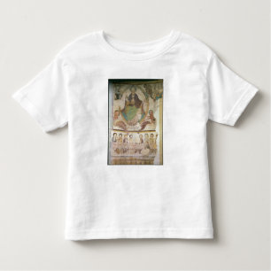 Camiseta De Bebé Cristo en majestad con cuatro símbolos evangélicos
