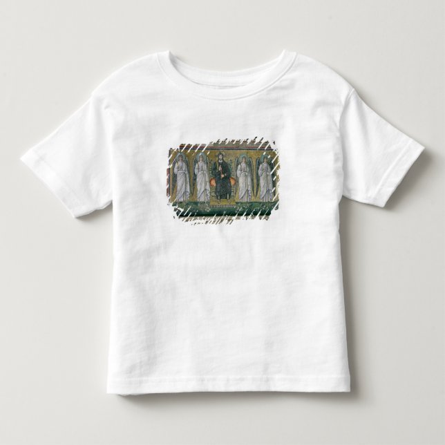 Camiseta De Bebé Cristo enthroned con los ángeles 2 (Anverso)