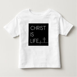 Camiseta De Bebé Cristo es la línea del latido de la vida y la cruz