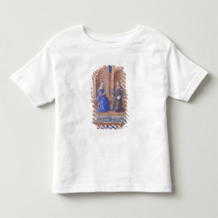 Camiseta De Bebé Cristo y el Virgen María Enthroned