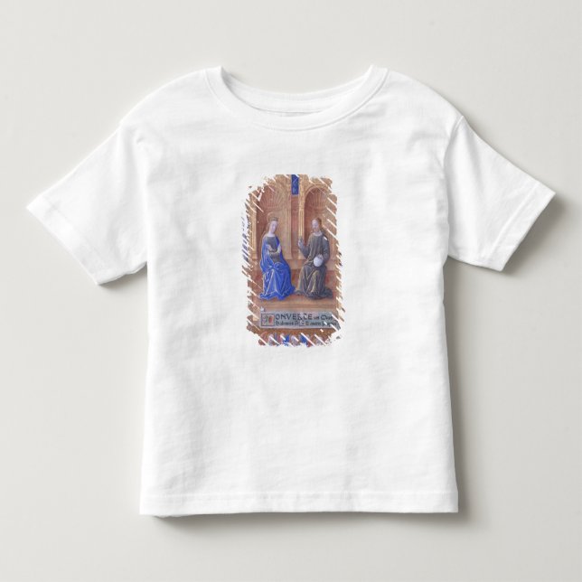 Camiseta De Bebé Cristo y el Virgen María Enthroned (Anverso)