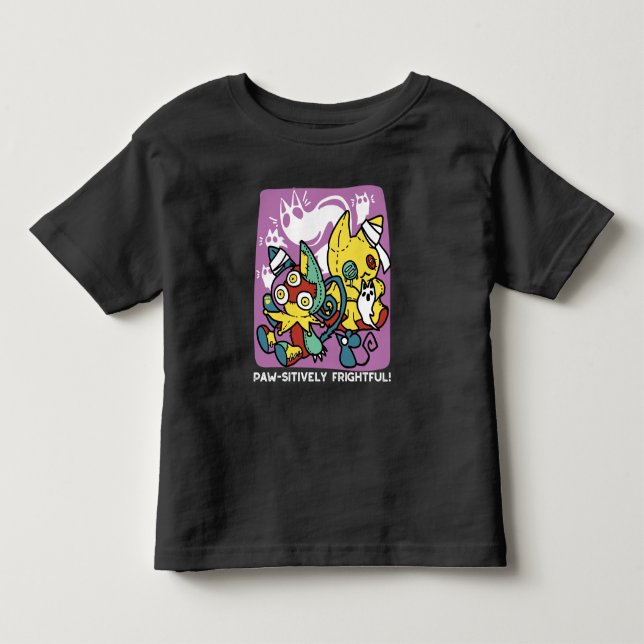 Camiseta De Bebé Críticos gatos de Halloween: arte fascinante (Anverso)