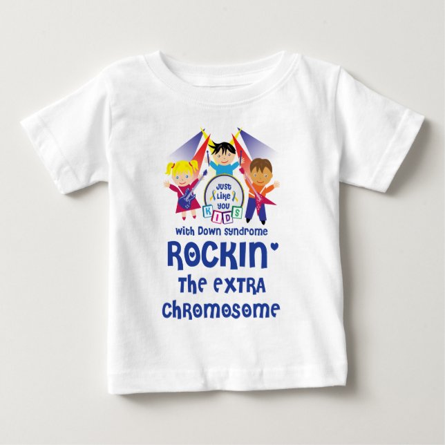 Camiseta De Bebé CROCKIN Infantil El Cromosoma Extra (Manga Larga) (Anverso)