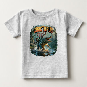 Camiseta De Bebé Croctopus Ilustracion Combo Creature Gracioso