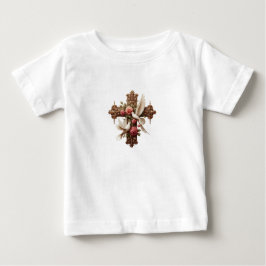 Camiseta De Bebé Cross with Doves – Christian Faith Inspirational D