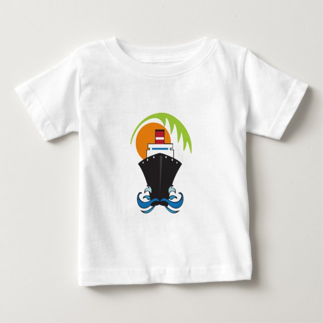 CAMISETA DE BEBÉ CRUCERO CARIBE (Anverso)
