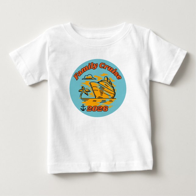 Camiseta De Bebé Crucero Familiar 2026 (Anverso)
