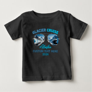Camiseta De Bebé Crucero por glaciares Alaska paisajes iceberg, mon