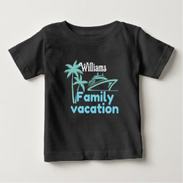 Camiseta De Bebé Cruceros de vacaciones editables
