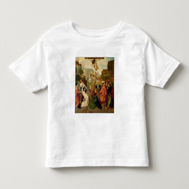 Camiseta De Bebé Crucifixión (aceite en el panel) (Anverso)