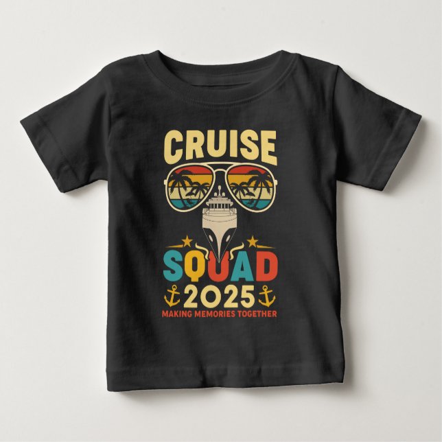 Camiseta De Bebé Cruise Squad 2025 Haciendo Recuerdos juntos (Anverso)