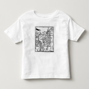 Camiseta De Bebé Crusading los caballeros montan hacia fuera para