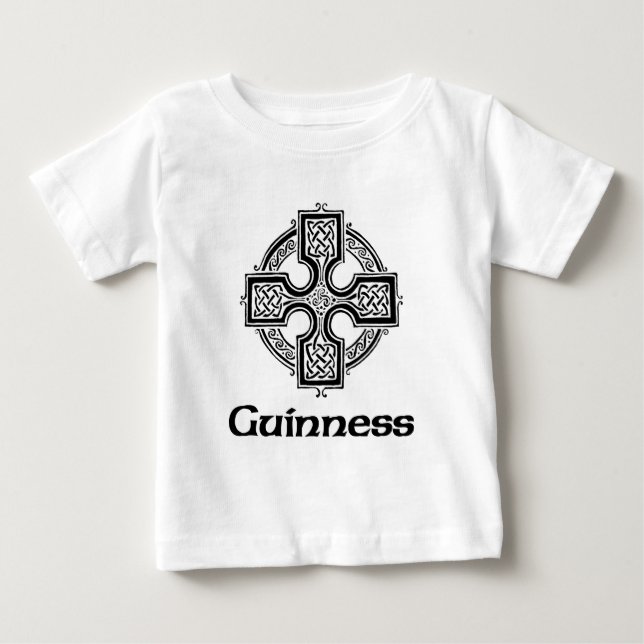 Camiseta De Bebé Cruz Celta Guinness (Anverso)