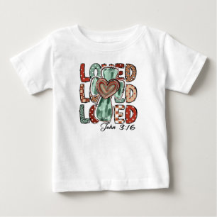 Camiseta De Bebé Cruz Cristiana Retro Amado Juan 3:16