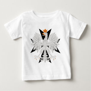 Camiseta De Bebé Cruz maltesa polaca de Eagle