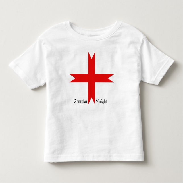 Camiseta De Bebé Cruz medieval de los Caballeros Templarios (Anverso)