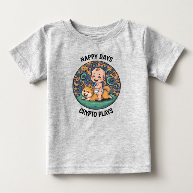 Camiseta De Bebé Crypto de bebé gracioso (Anverso)