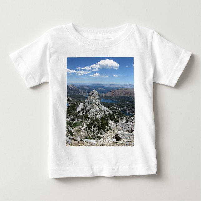 Camiseta De Bebé Crystal Crag Mammoth Lakes Basin Mammoth Escudo (Anverso)