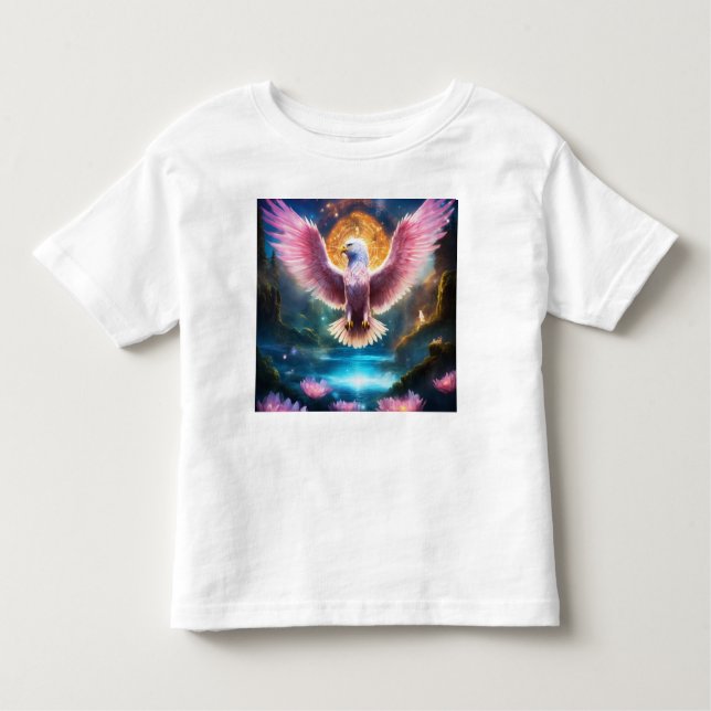Camiseta De Bebé Crystal Soar: Tee de águila de transformación simb (Anverso)