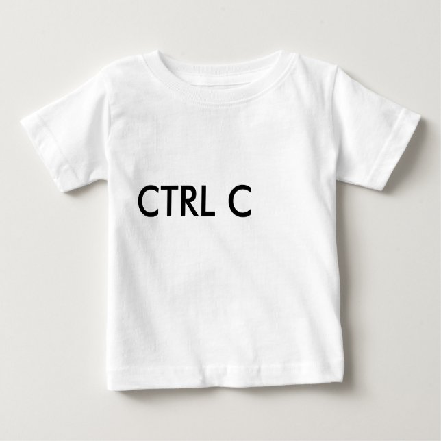 CAMISETA DE BEBÉ CTRL C (Anverso)
