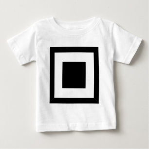 Camiseta De Bebé Cuadrado dentro de una plaza