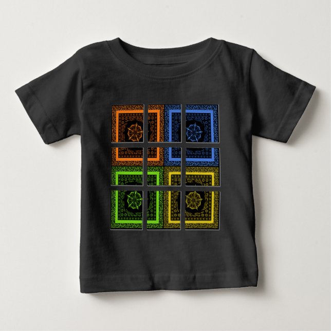 Camiseta De Bebé Cuadrado en una caja (Anverso)