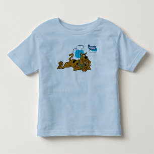 Camiseta De Bebé Cuadrados retros Scooby-Doo que se acuesta