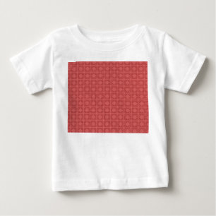 Camiseta De Bebé Cuadrados rojos Art Deco