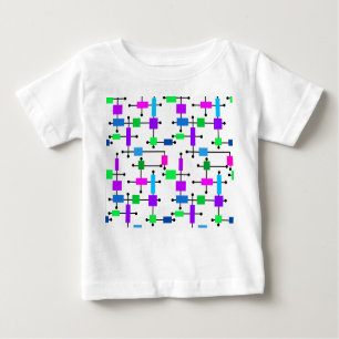 Camiseta De Bebé Cuadrícula de color de Guay