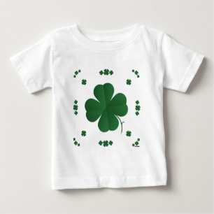 Camiseta De Bebé Cuadros De Hojas
