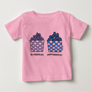 Camiseta De Bebé Cuadros divertidos Blueberries Happyberries Baby O