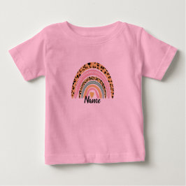 Camiseta De Bebé Cualquier nombre bebé Boho Rainbow Matar camiseta
