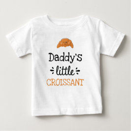 Camiseta De Bebé [Cualquier texto] Pequeño croissant