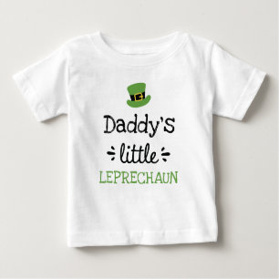 Camiseta De Bebé [Cualquier texto] Pequeño Leprechaun