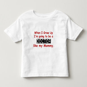 Camiseta De Bebé Cuando crezco al médico 1,2 como mamá