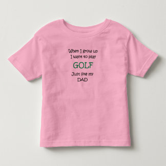Camiseta De Bebé Cuando crezco el texto del golf solamente