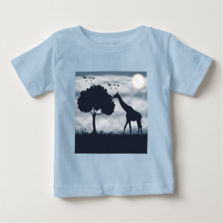 Camiseta De Bebé Cuando la luna susurra a la jirafa