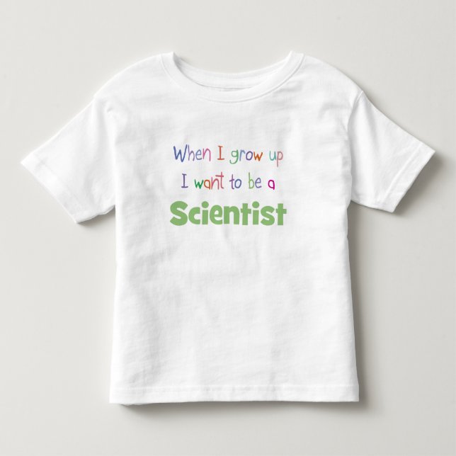 Camiseta De Bebé Cuando yo crezca científico (Anverso)