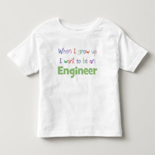 Camiseta De Bebé Cuando yo crezca ingeniero