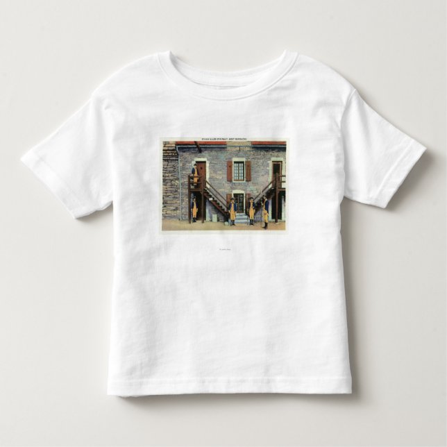 Camiseta De Bebé Cuarteles del oeste, escena de la escalera de (Anverso)