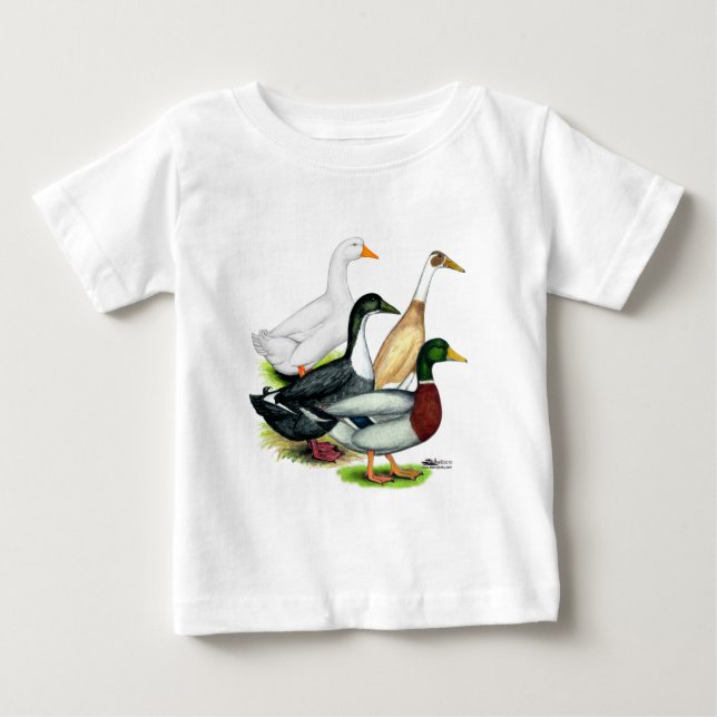 Camiseta De Bebé Cuarteto de pato (Anverso)