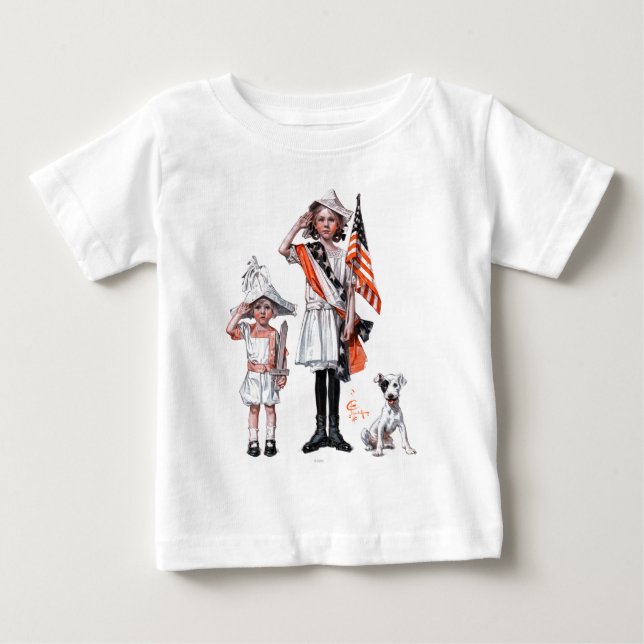 Camiseta De Bebé Cuarto de julio (Anverso)