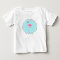 Cuatrefoil azul + Flamingo rosa Tutu Bodysuit