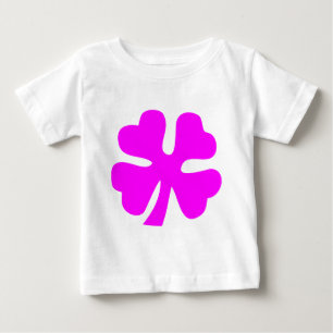 Camiseta De Bebé Cuatro Alucinos de Hojas - Magenta