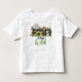 Camiseta De Bebé Cuatro animales salvajes de Safari de la Selva